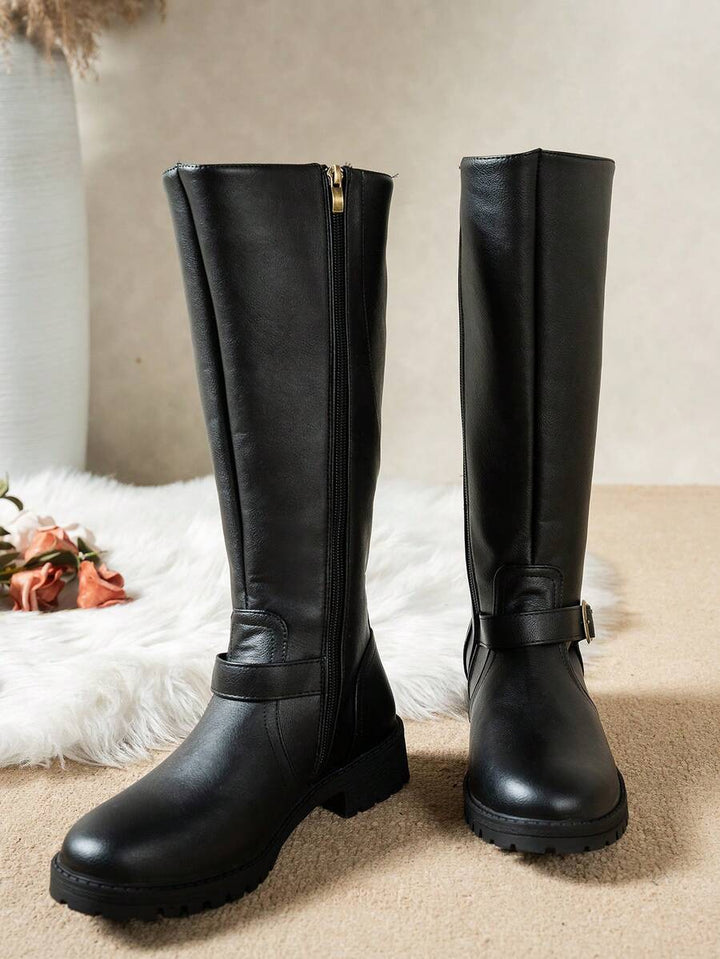 Women's Orthopedic Buckle Leather Boots