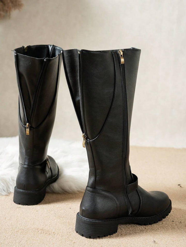 Women's Orthopedic Buckle Leather Boots