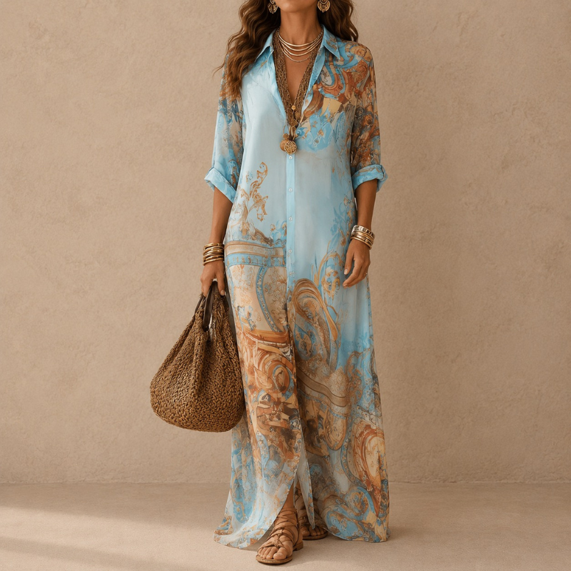 Lorna | Mediterranean Shirt Dress
