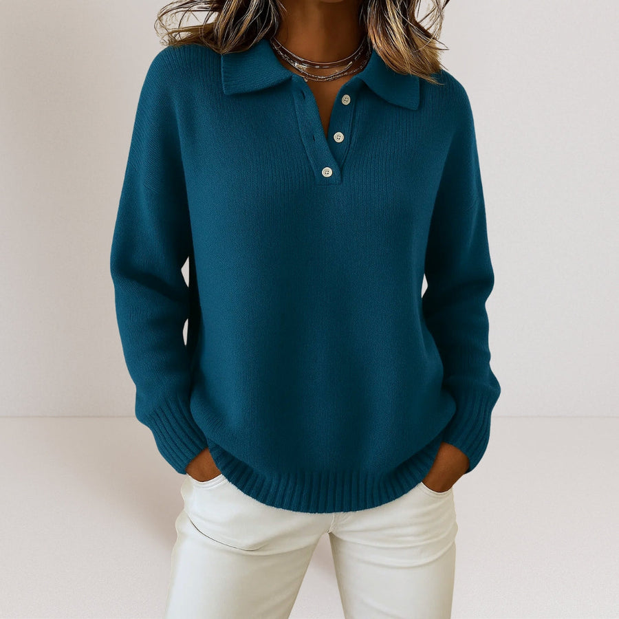 Kate Soft Knit Sweater with Collar