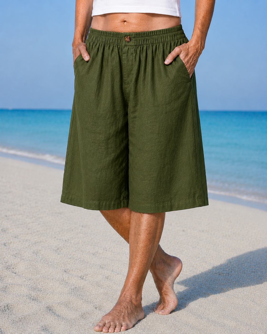 Joyce™ | Knee-Length Pull-On Shorts