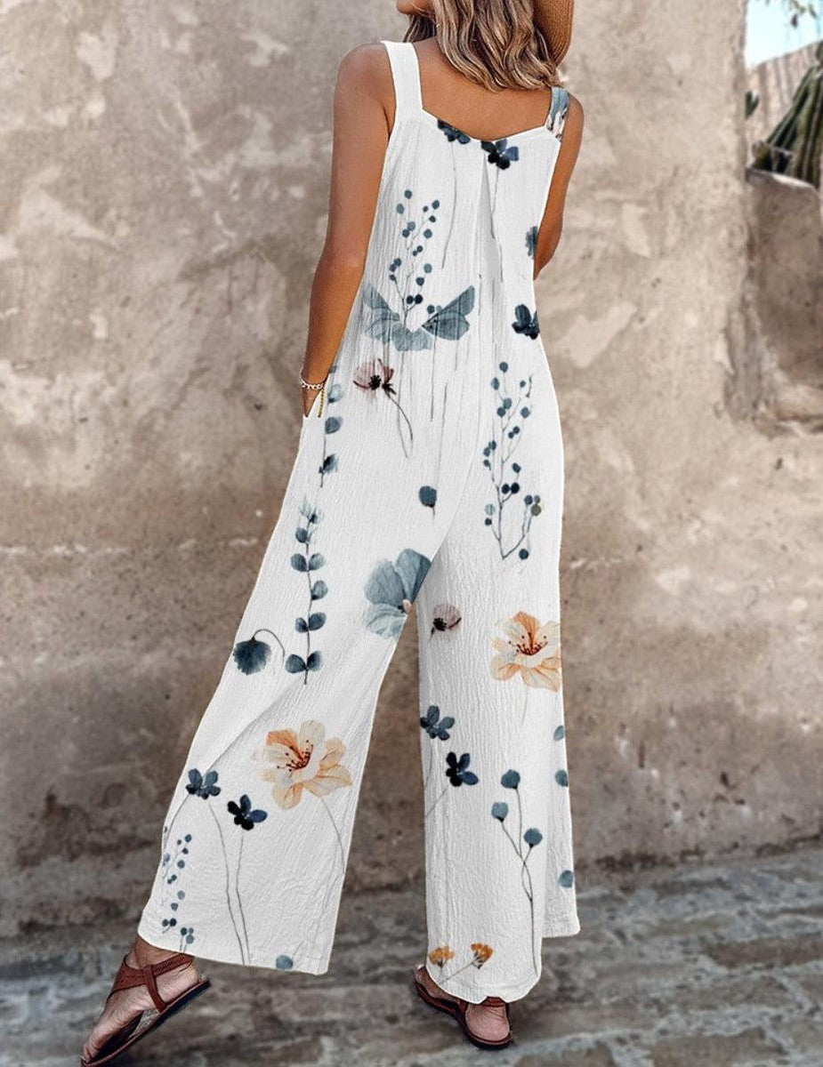 Daisy Meadow Print Dungaree