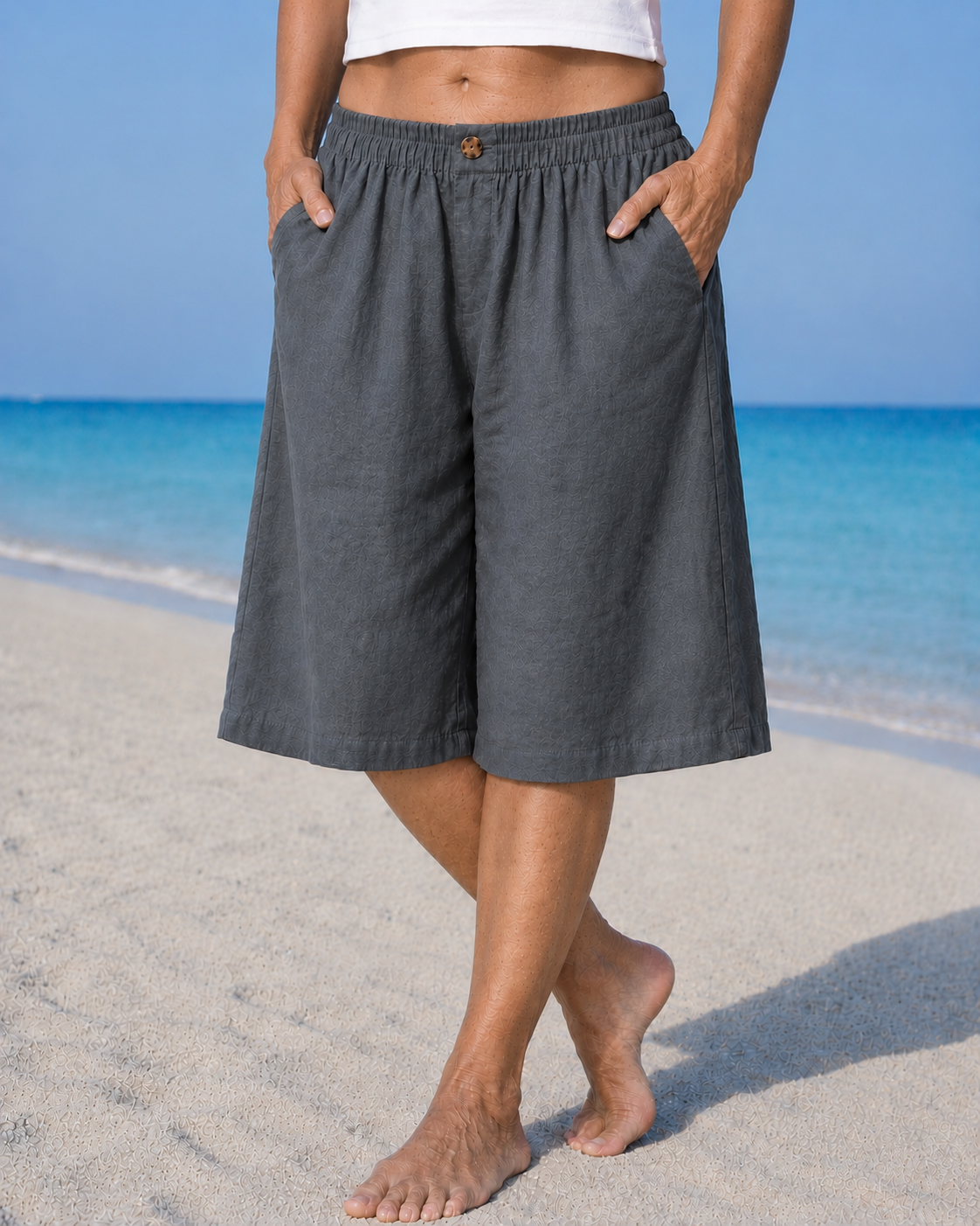 Joyce™ | Knee-Length Pull-On Shorts