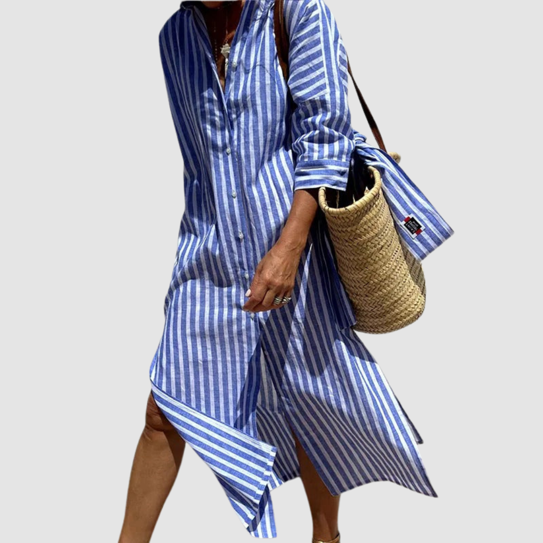 Chloe | Elegant Striped Summer Dress