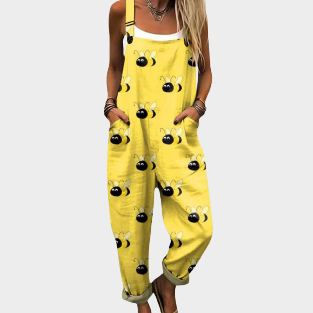 Earthy Bloom Print Dungaree