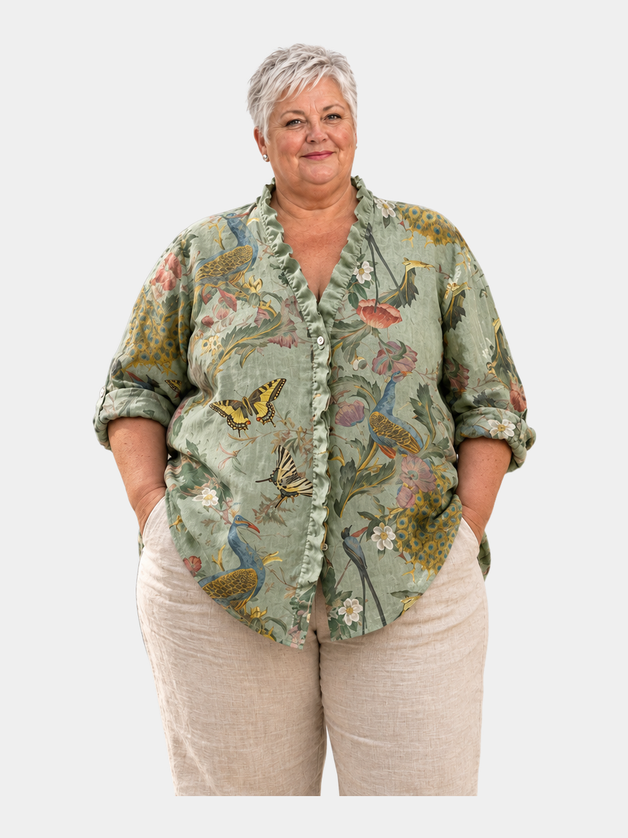 Nerys Butterfly Print Blouse