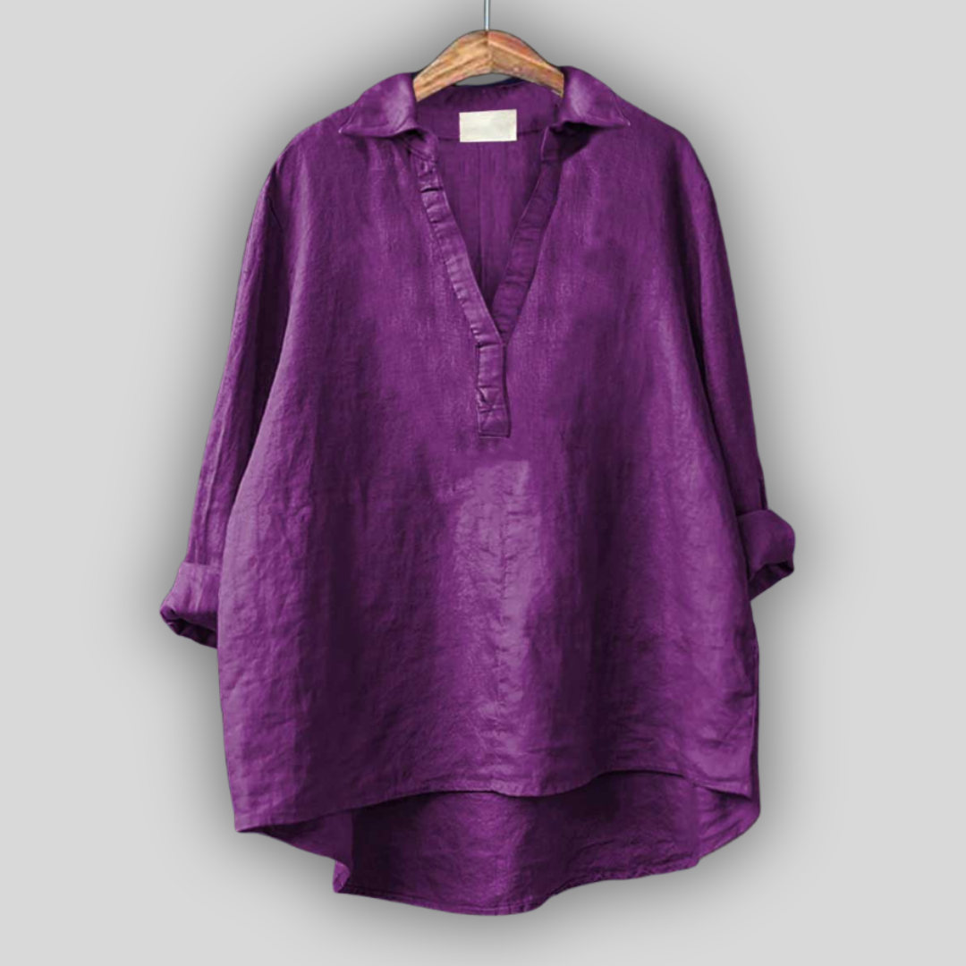 Blossom Johnny Collar Top