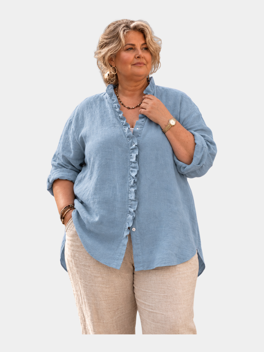 Hermione Ruffle V-Neck Blouse