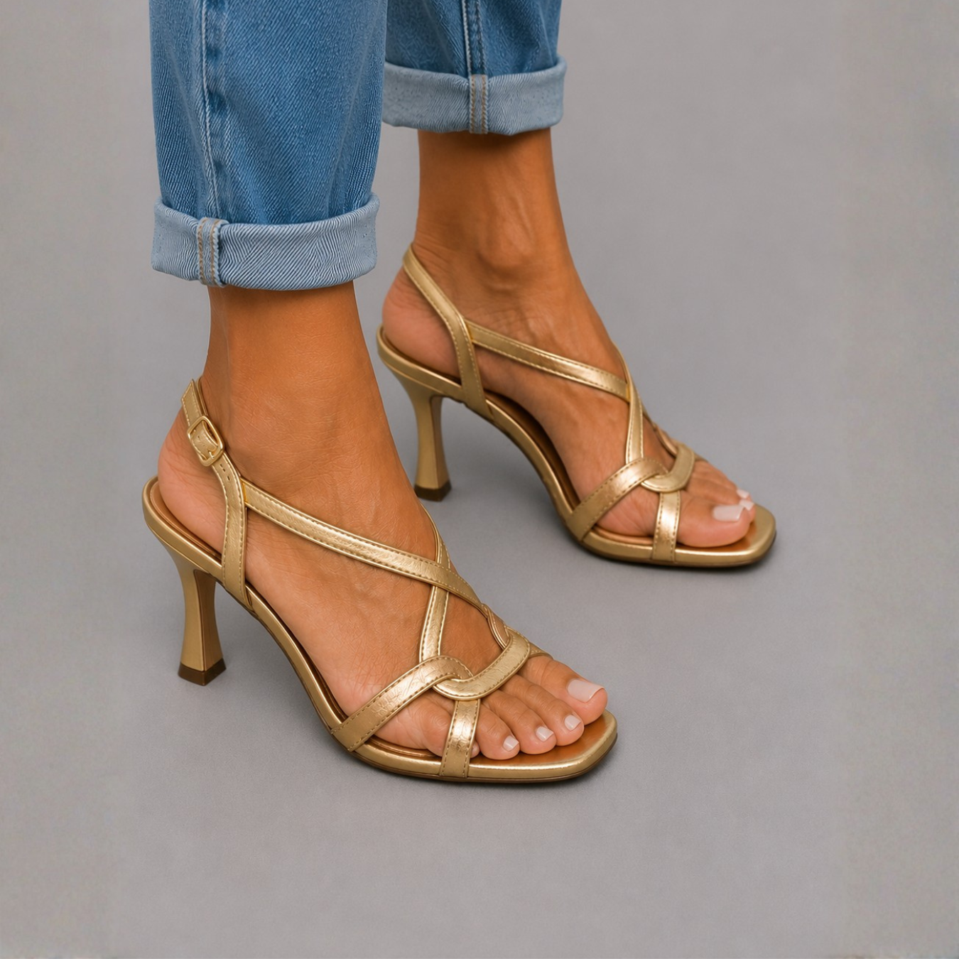 Soleil™ | Golden Summer Charm Sandals