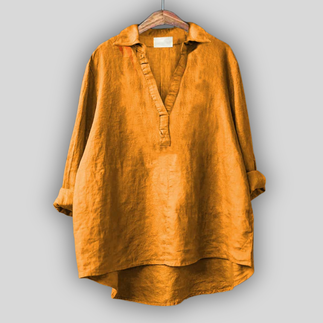 Blossom Johnny Collar Top