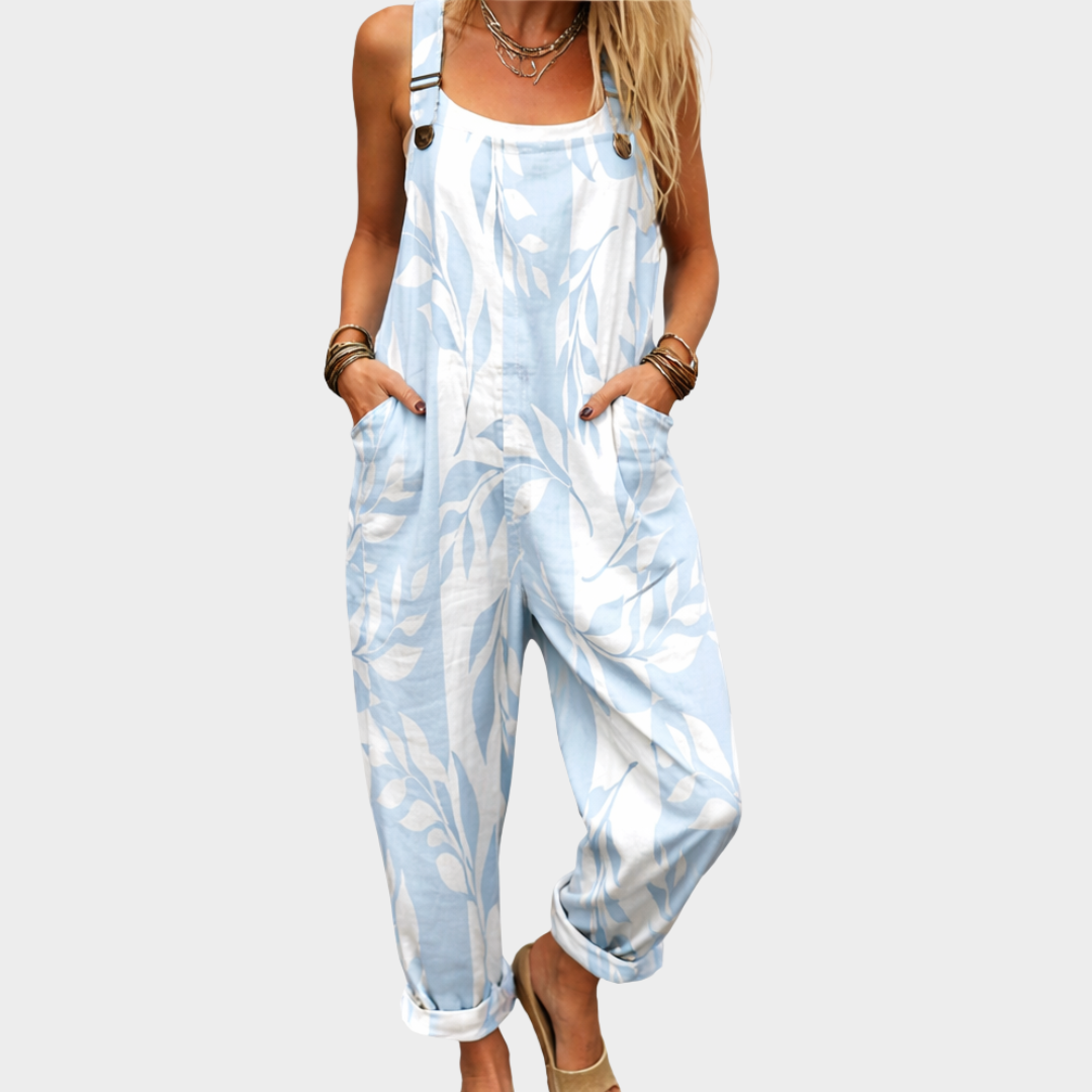 Danica Floral Print Dungaree