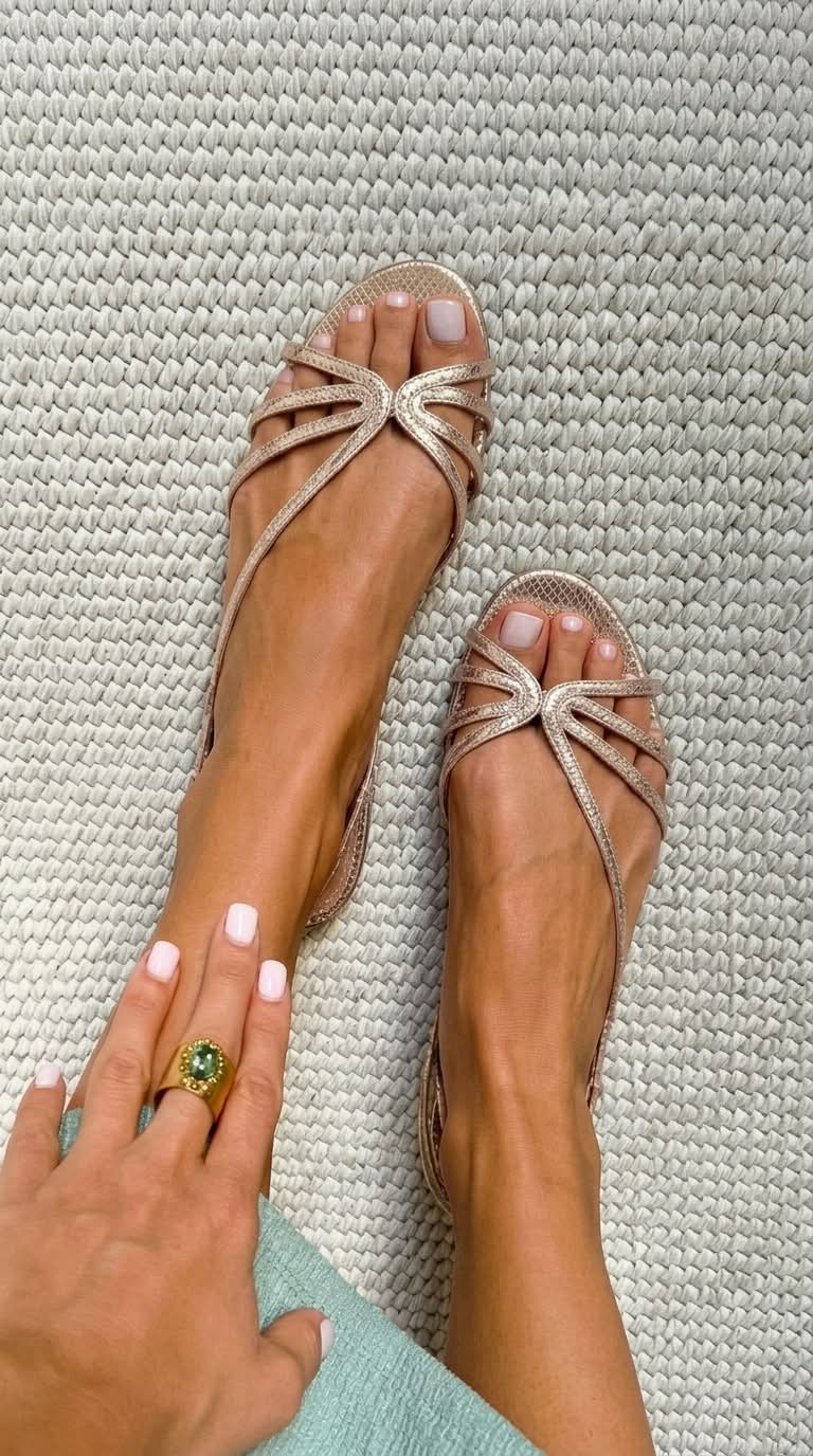 Camille™ | Golden Elegant Summer Sandals