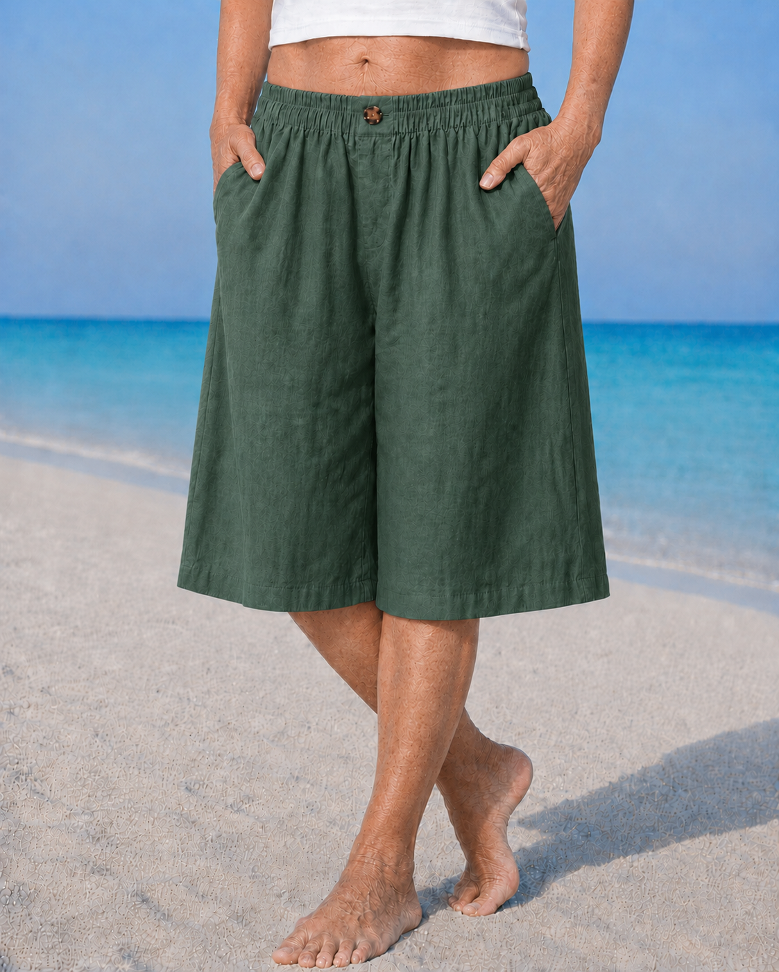 Joyce™ | Knee-Length Pull-On Shorts