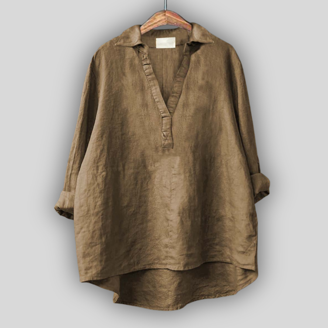 Blossom Johnny Collar Top