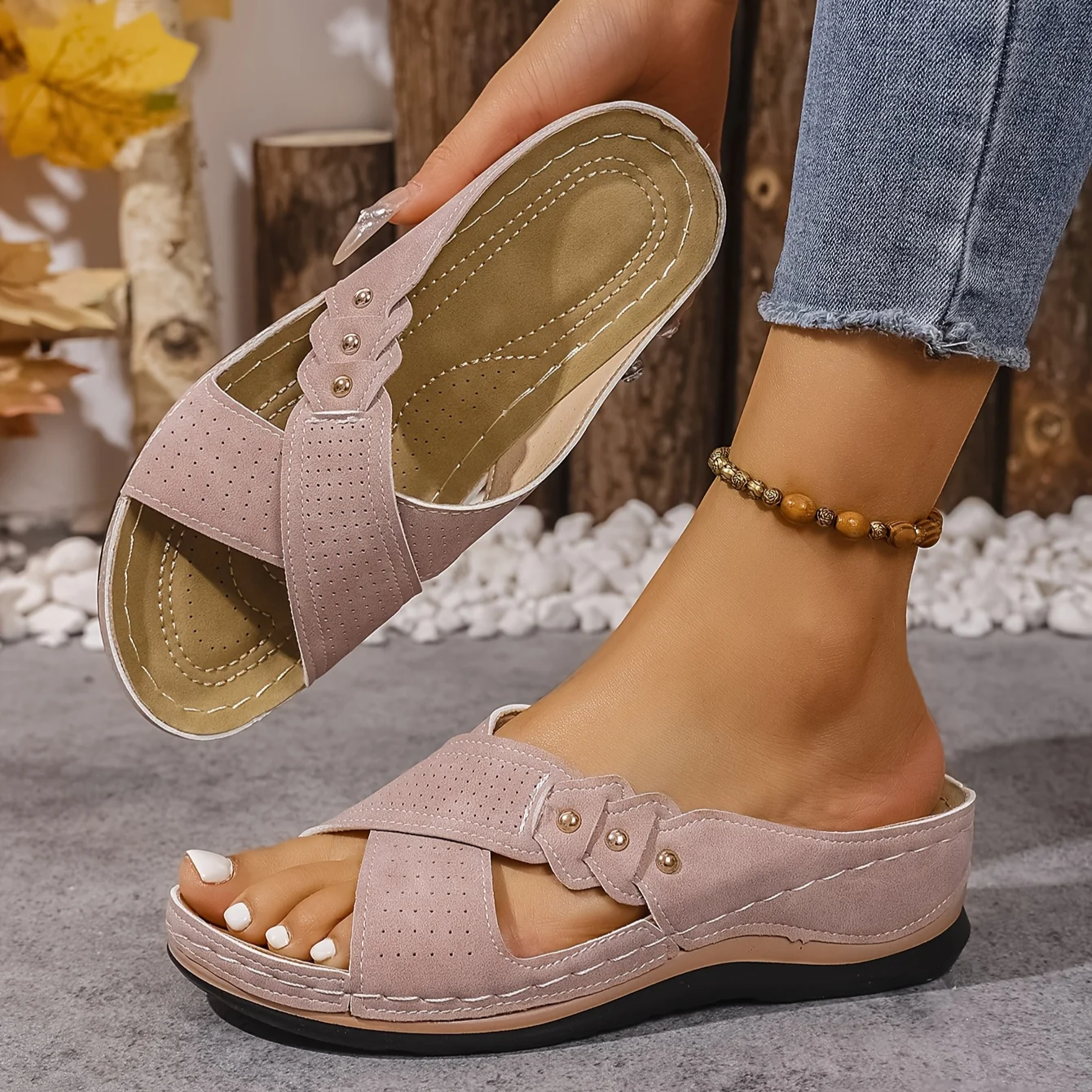 Rufia - Orthopedic Wedge Sandals