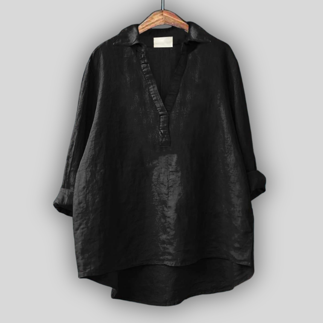Blossom Johnny Collar Top