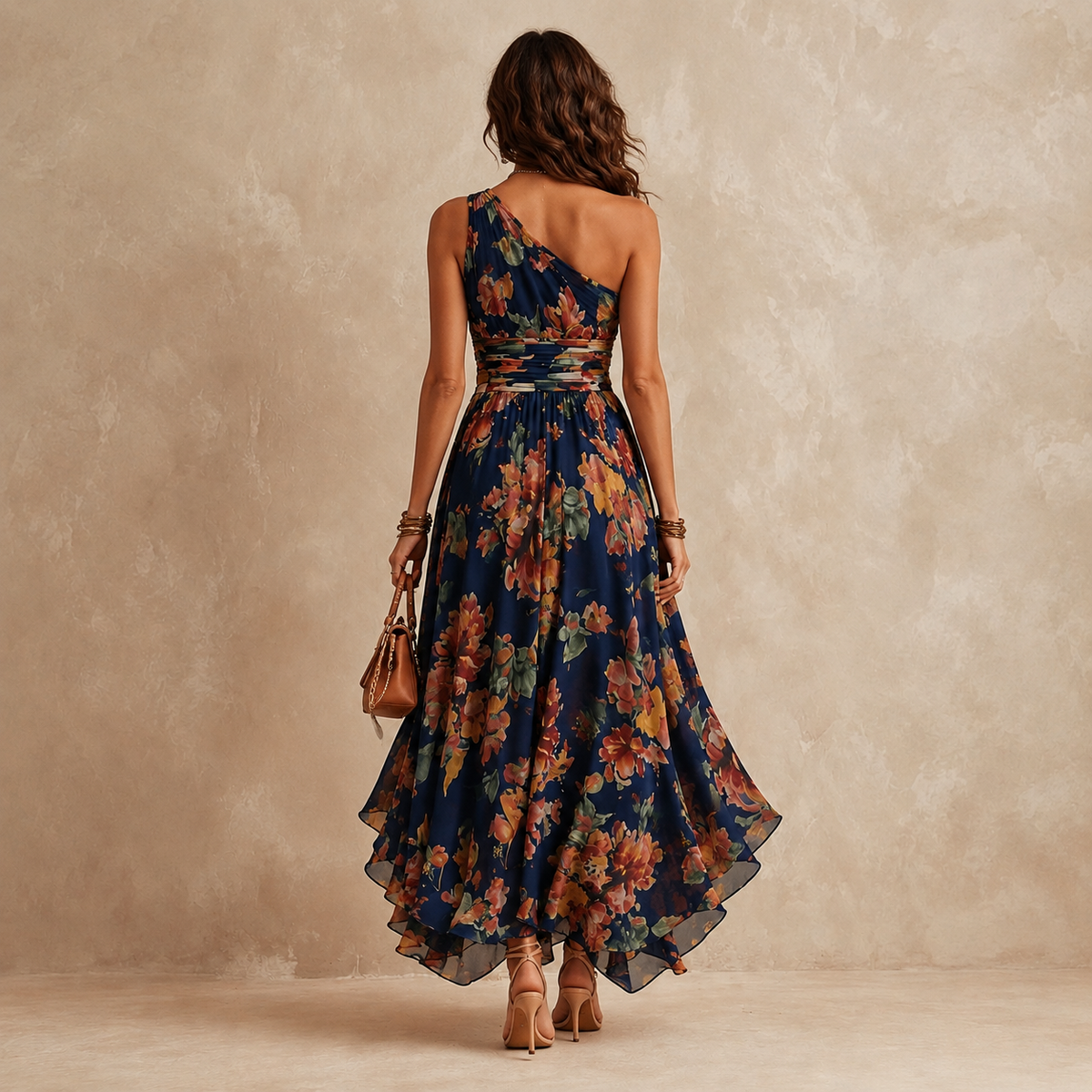 Celeste™ One-Shoulder Floral Maxi