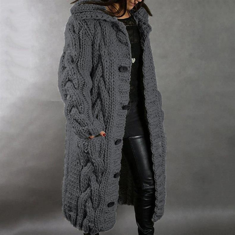 Karina™ | Elegant Cosy Cable-Knit Coat