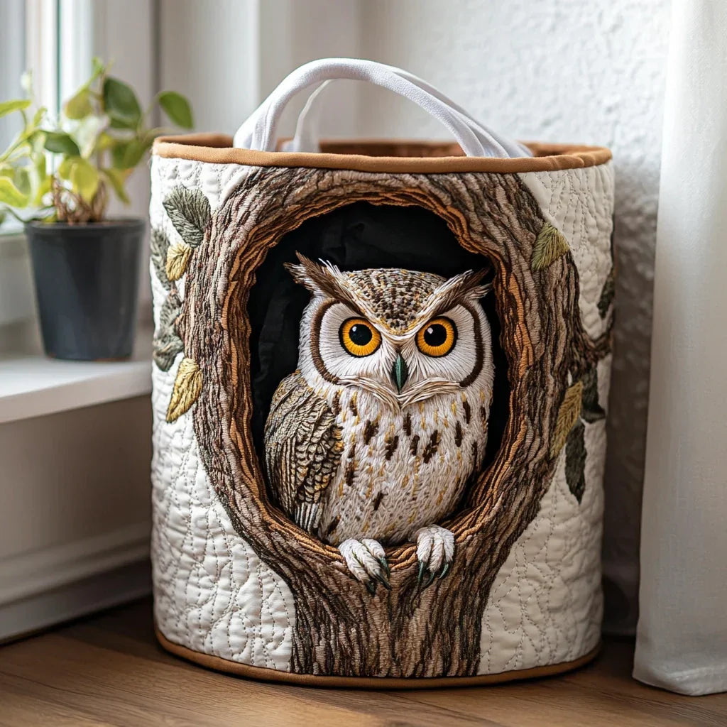 Lisa's Hand-Quilted Sheep Basket