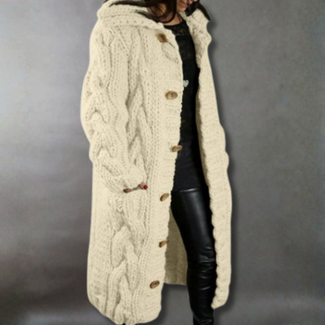 Karina™ | Elegant Cosy Cable-Knit Coat