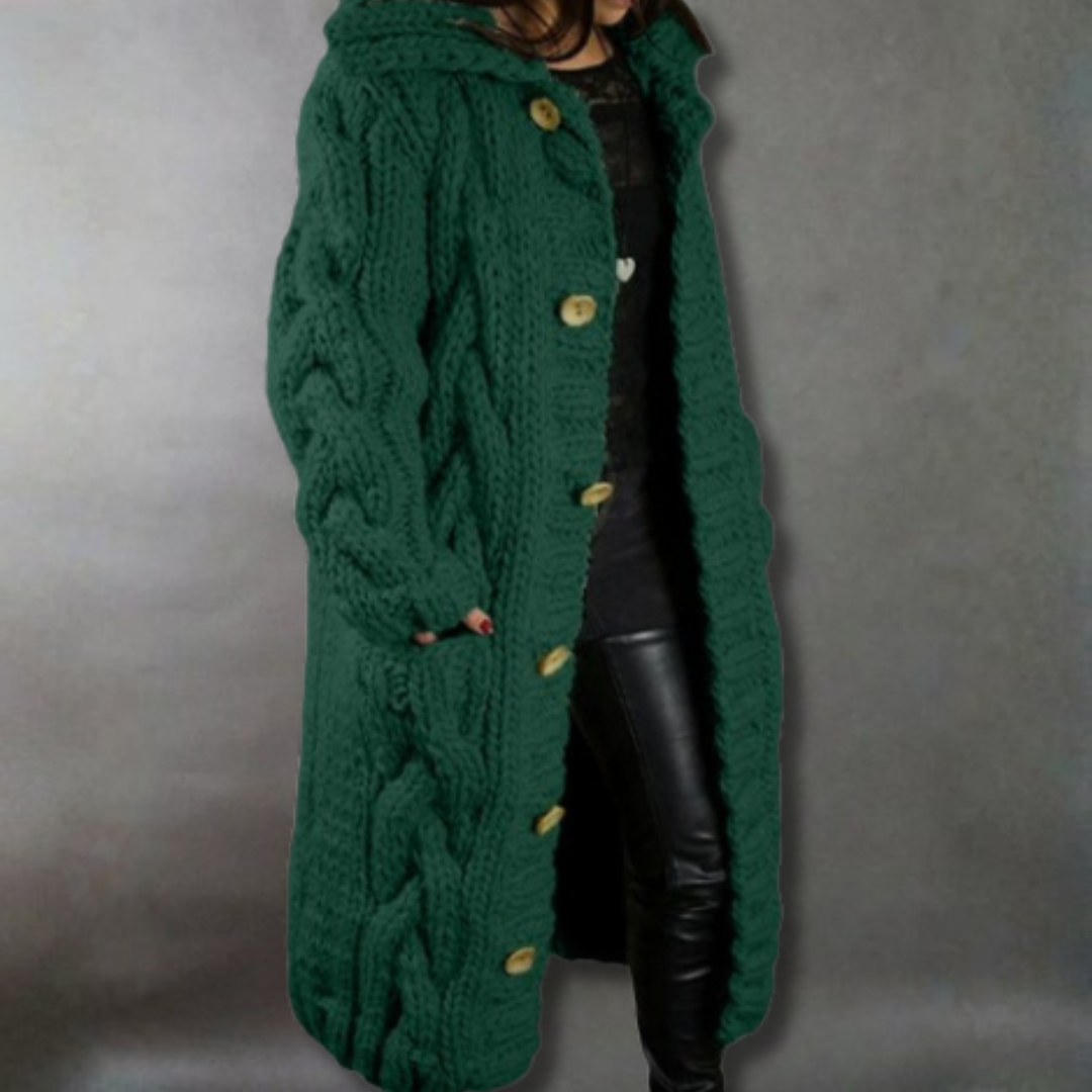 Karina™ | Elegant Cosy Cable-Knit Coat