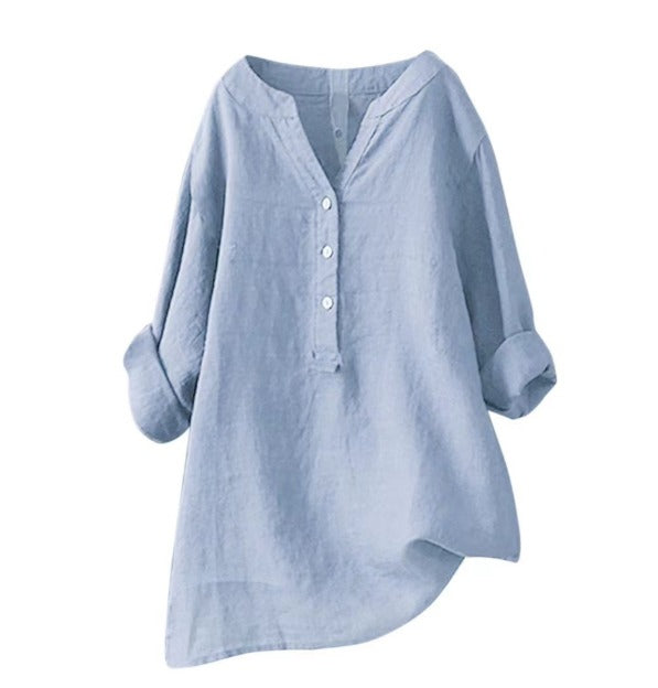 Tegan Band Collar Top