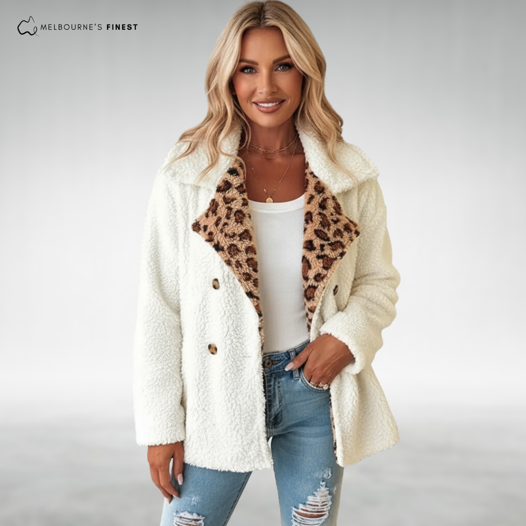 Lori™ Cozy Leopard Teddy Coat