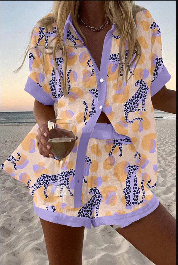 Alianna™ Leopard Bloom Short Set
