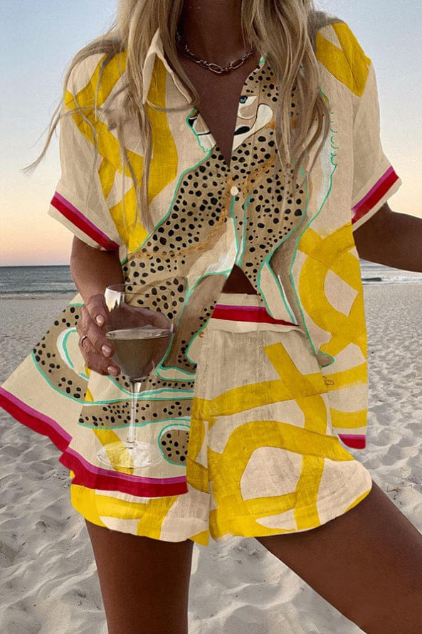 Analia™ Wild Leopard Linen Set