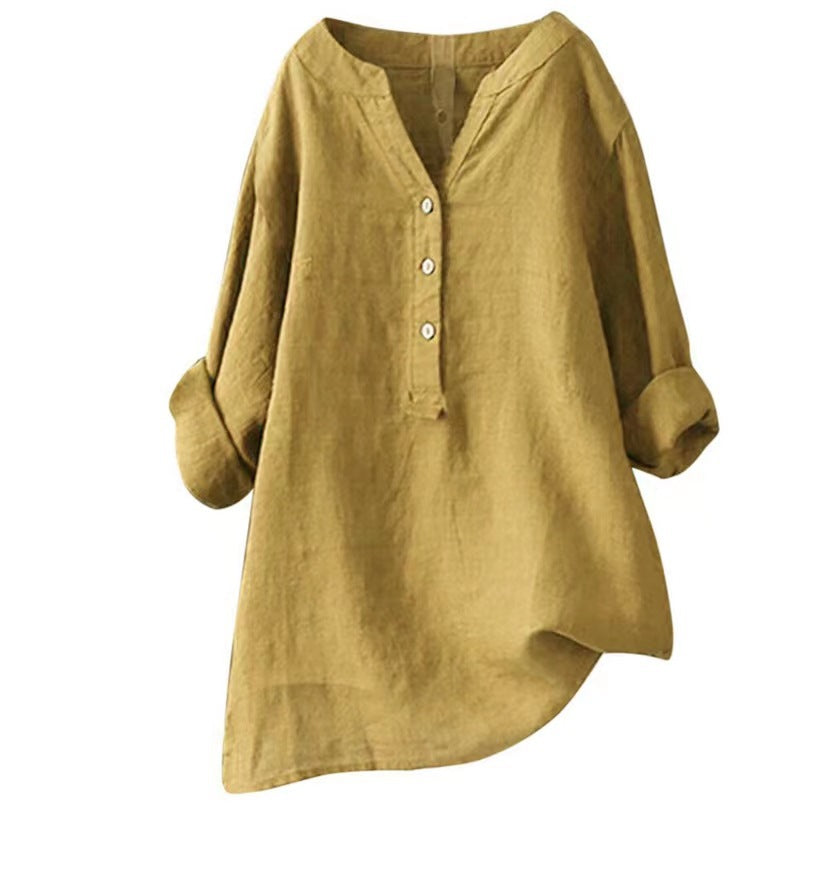 Tegan Band Collar Top