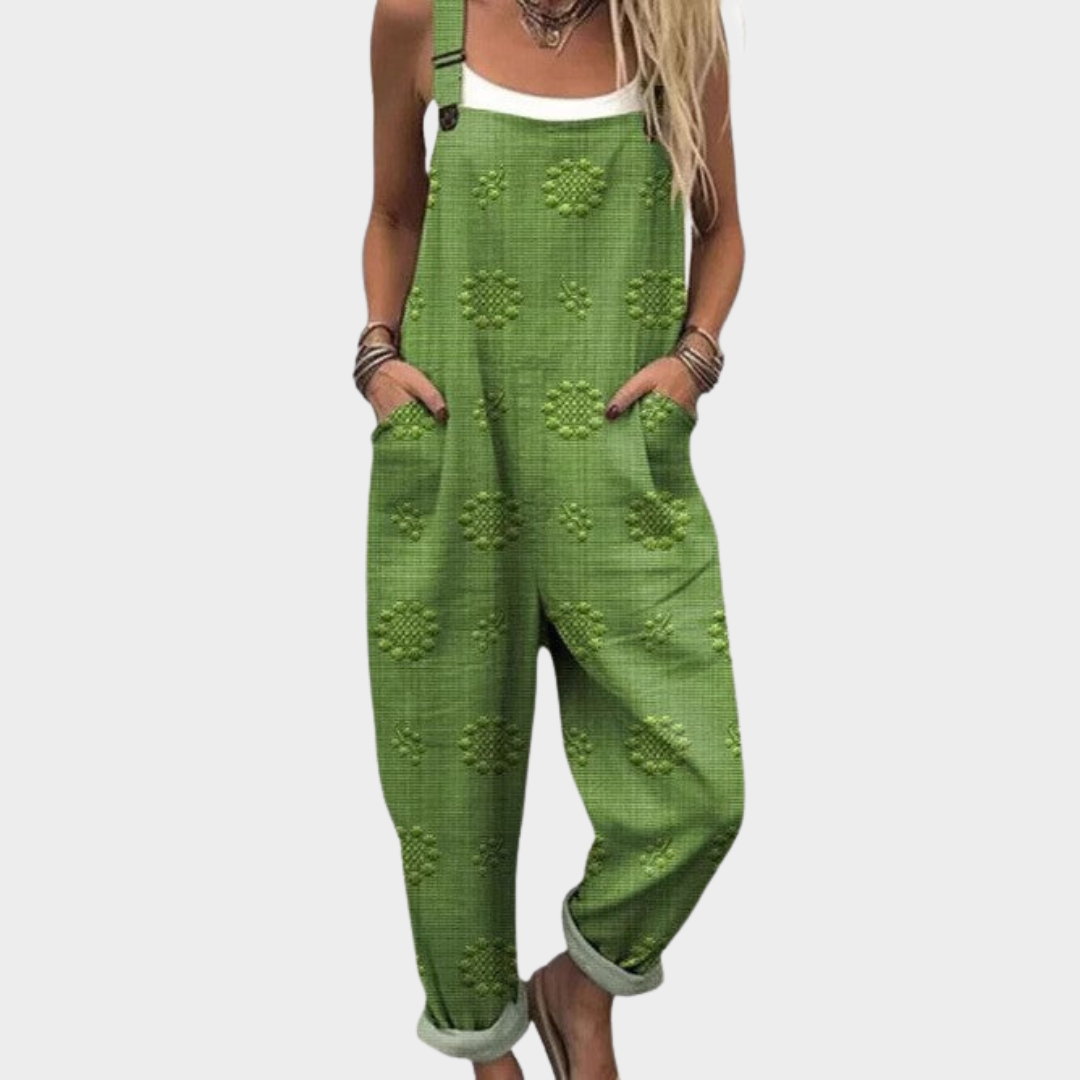 Spring Blossom Print Dungaree