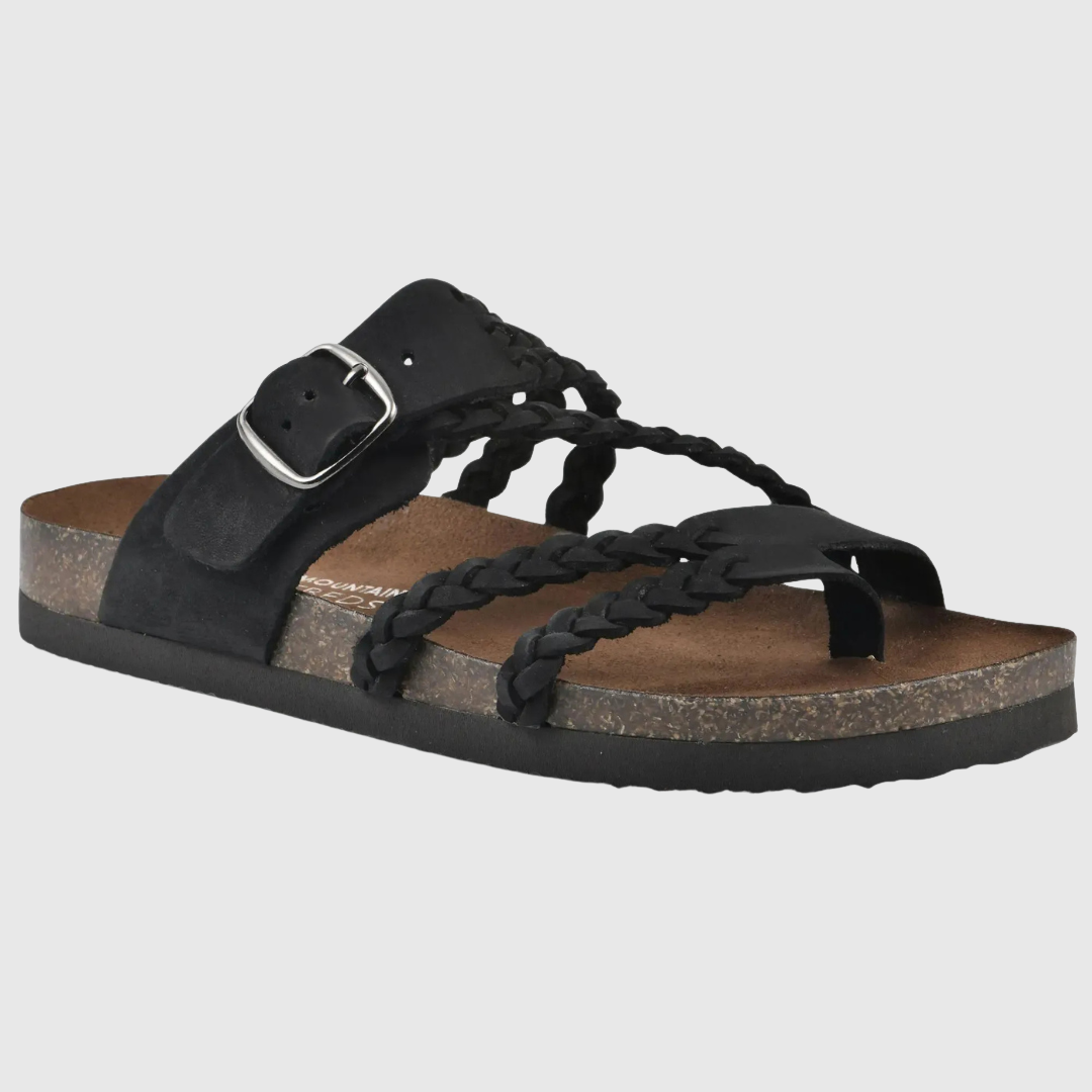 HAYLEIGH™ – Orthopaedic Braided Leather Sandal