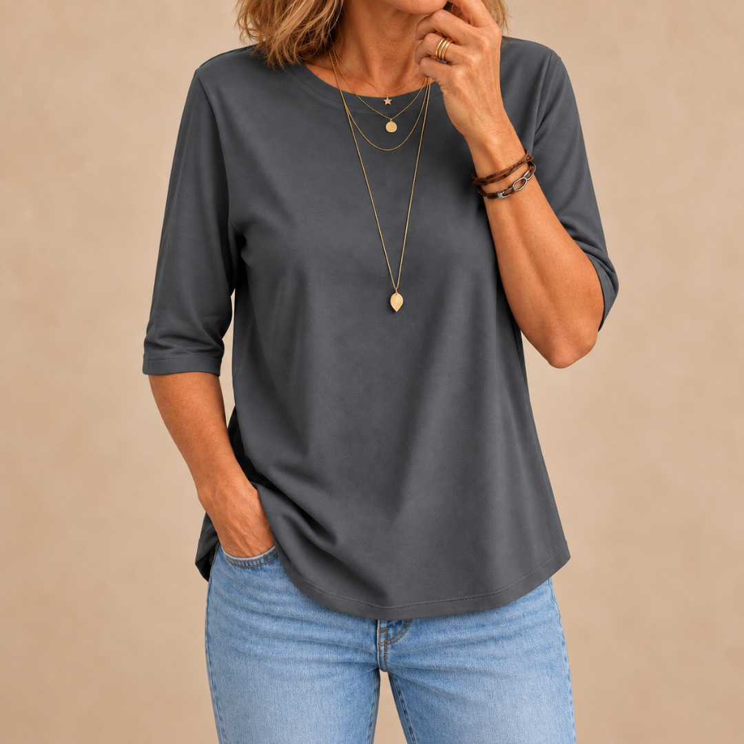 Harper | Relaxed Everyday Half-Sleeve Tee
