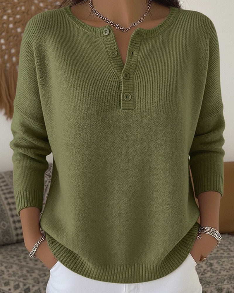 Mira | Button-Up Knit Sweater