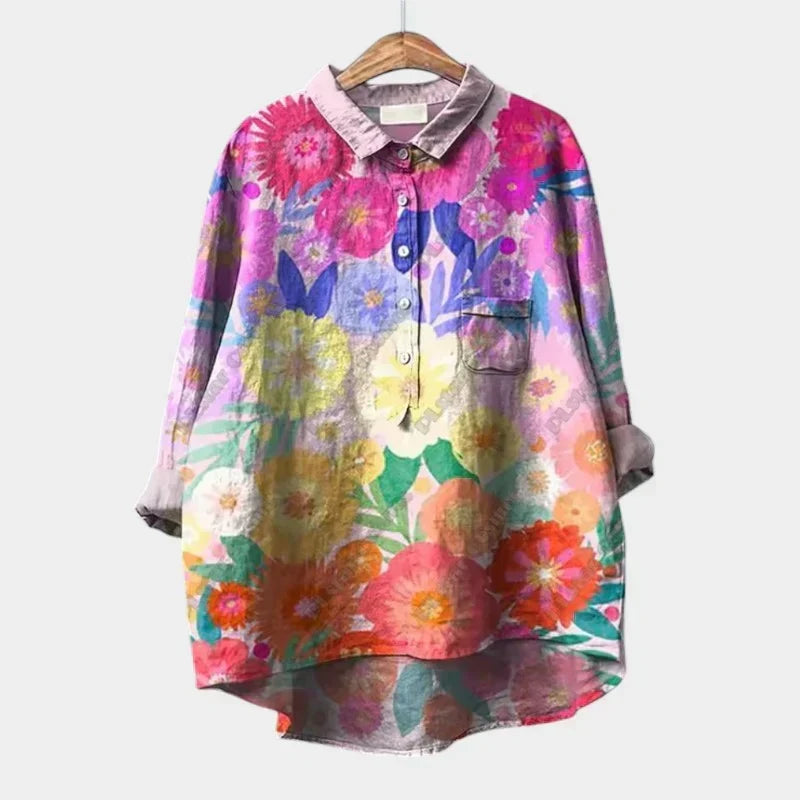 Philomena Printed Popover Shirt