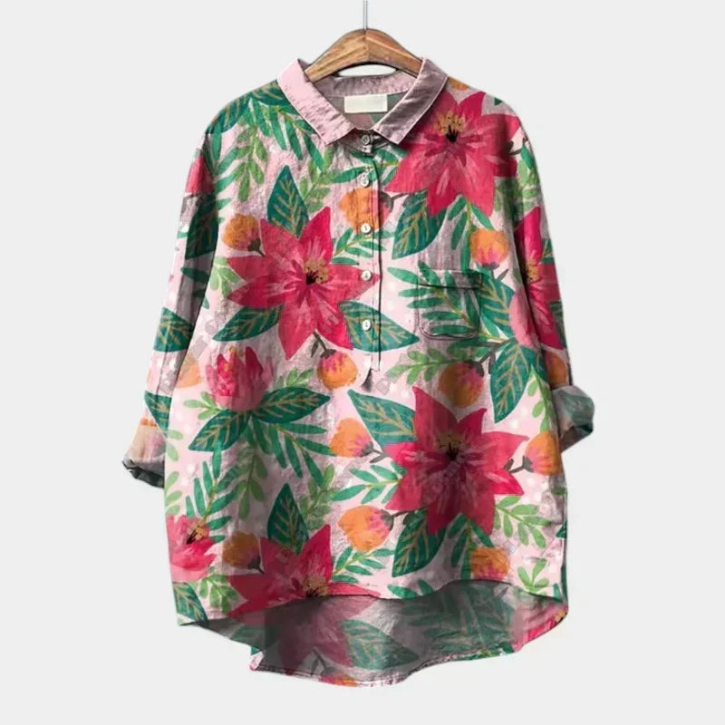 Philomena Printed Popover Shirt