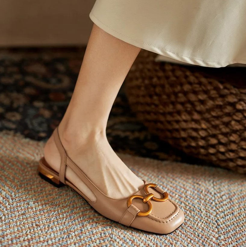 Brenna™ | Orthopedic Leather Buckle Sandals