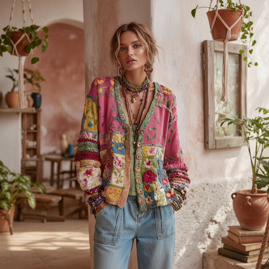 Galissa - Soft-Touch V-Neck Cardigan