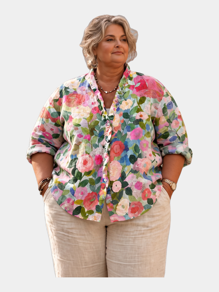 Robyn Painted Floral Blouse