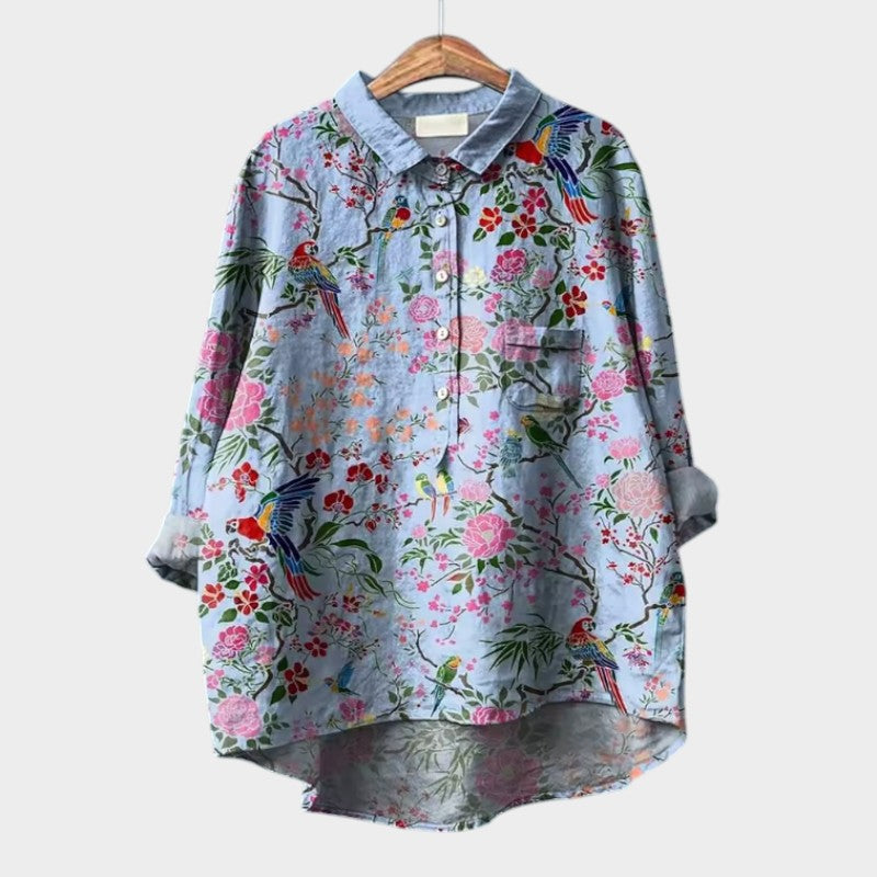 Philomena Printed Popover Shirt