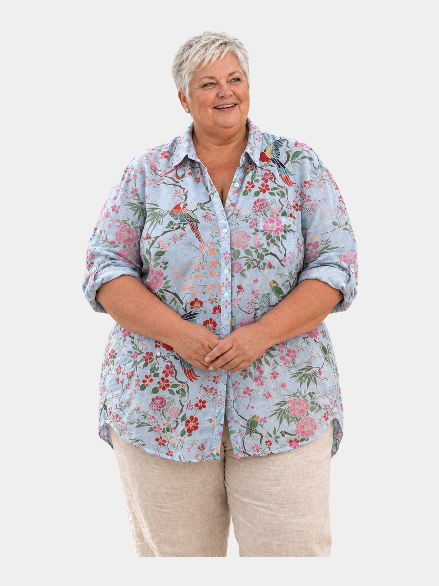 Philomena Printed Popover Shirt