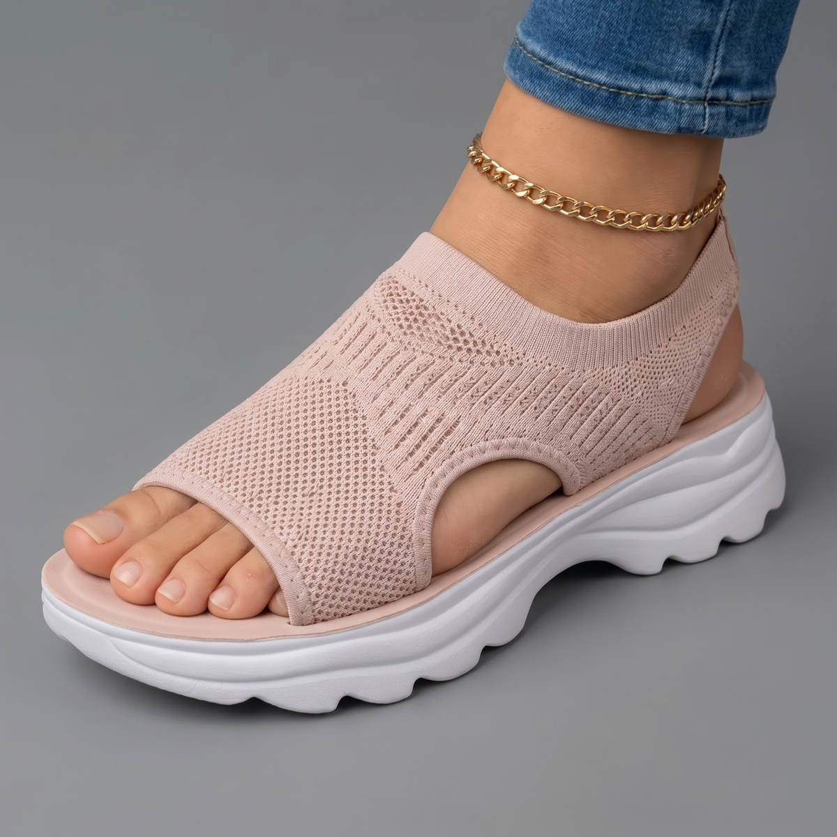 Lora™ Breathable Knit Platform Sandals