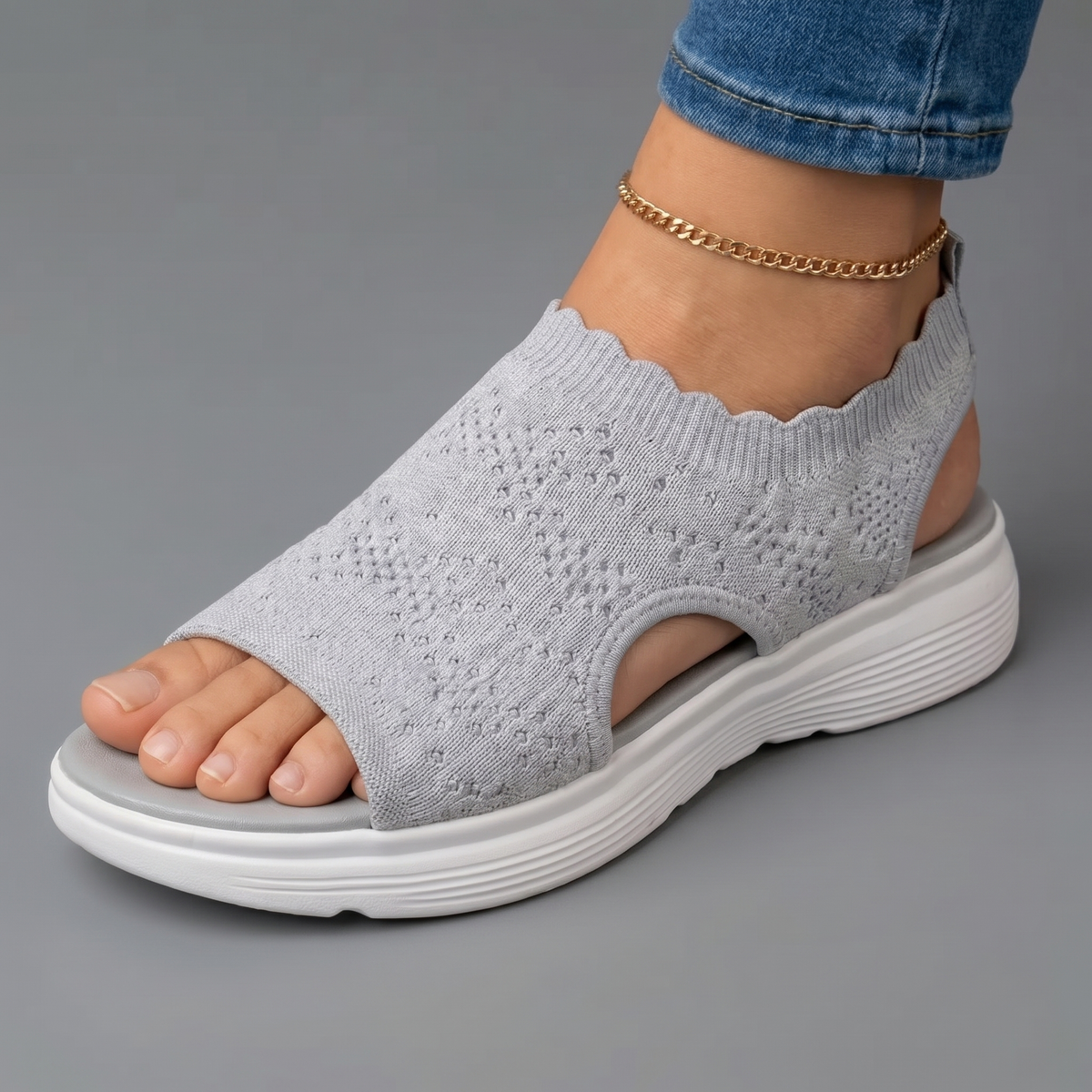 Celina™ Breathable Knit Platform Sandals