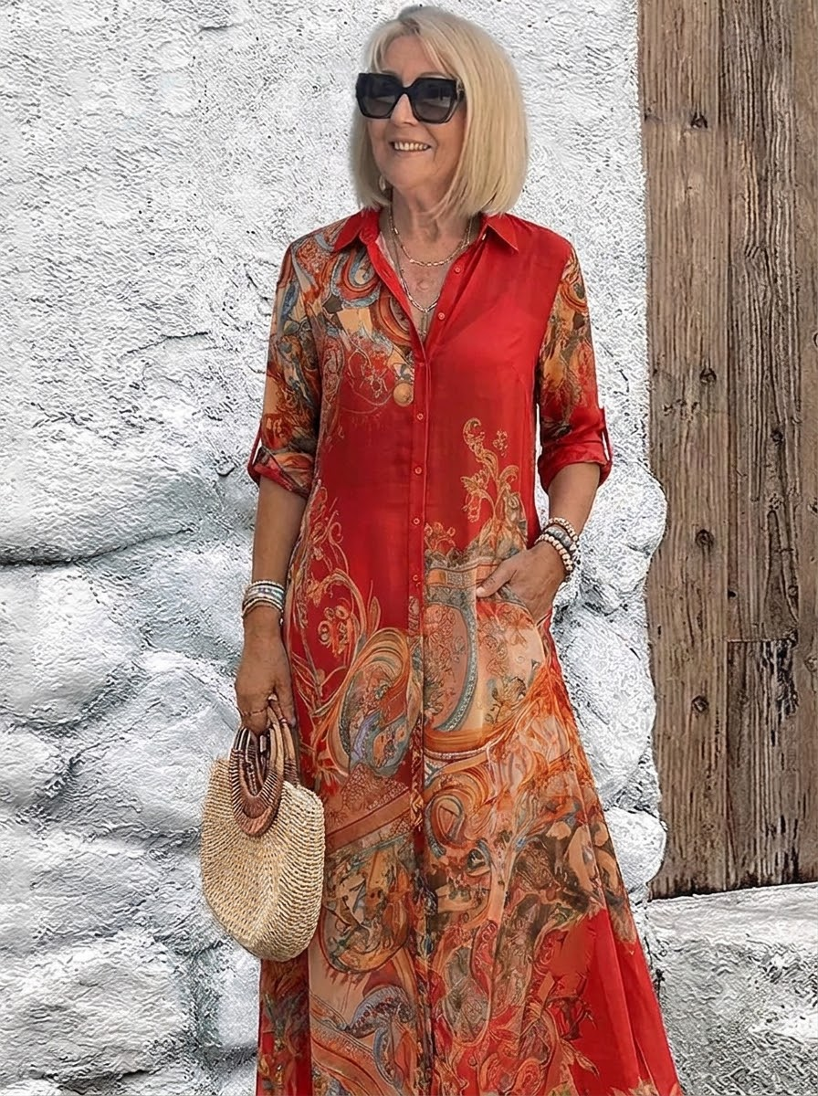 Lorna™ Mediterranean Resort Maxi Dress