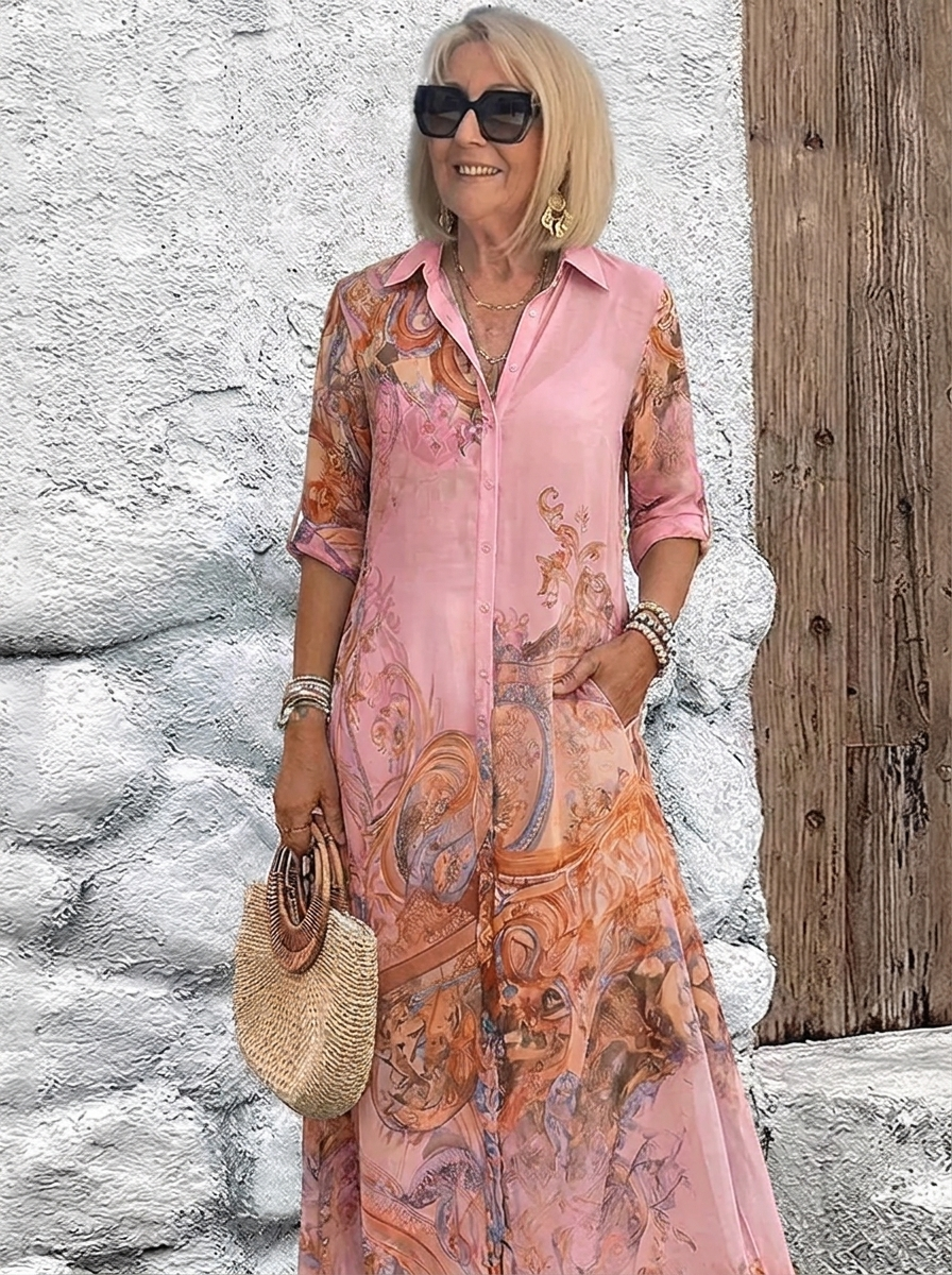 Lorna™ Mediterranean Resort Maxi Dress