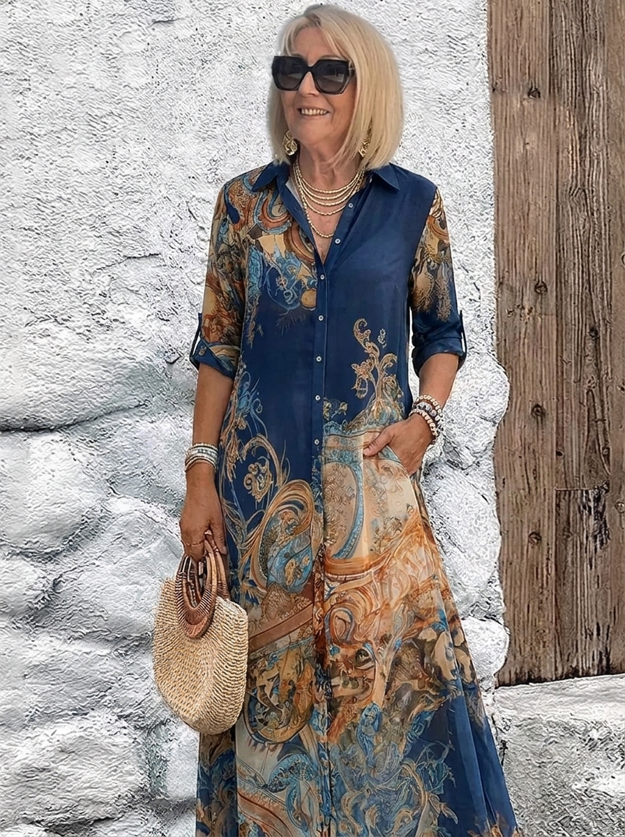 Lorna™ Mediterranean Resort Maxi Dress