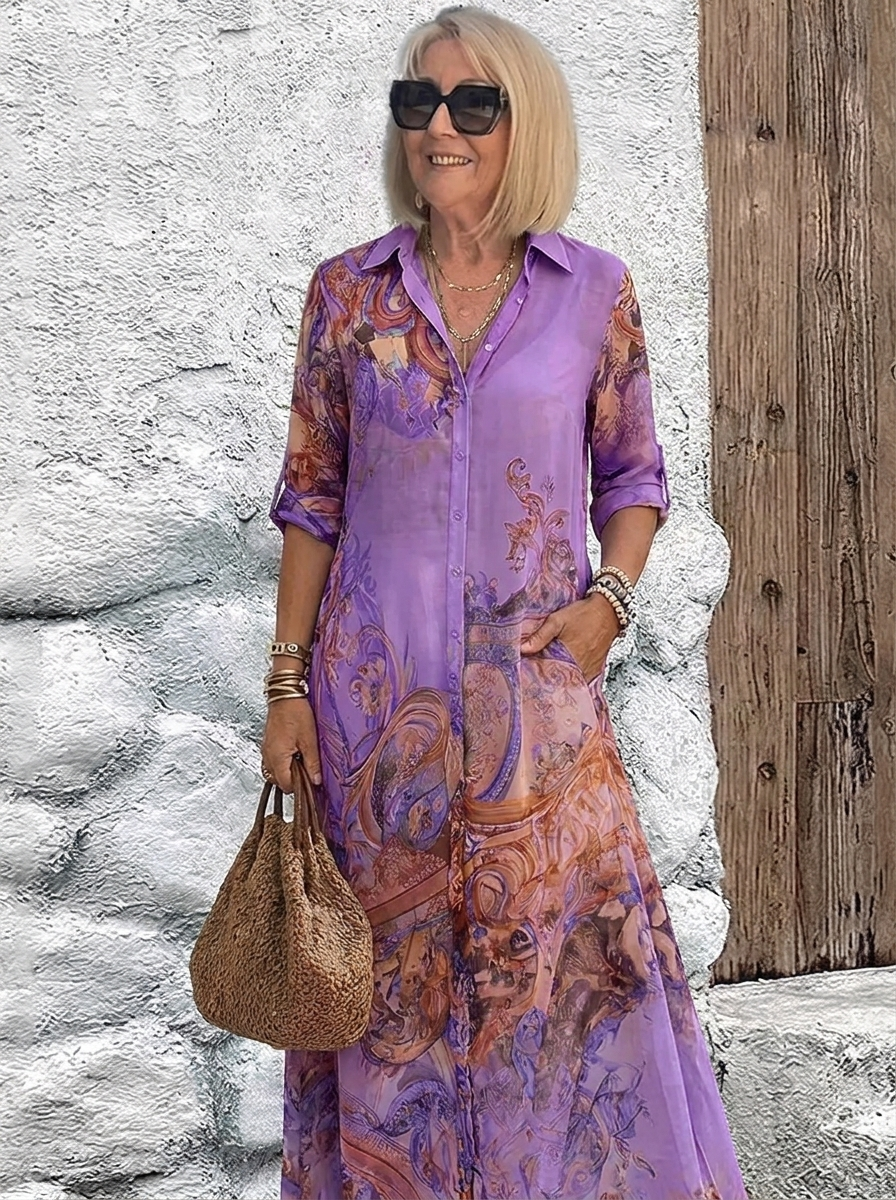 Lorna™ Mediterranean Resort Maxi Dress