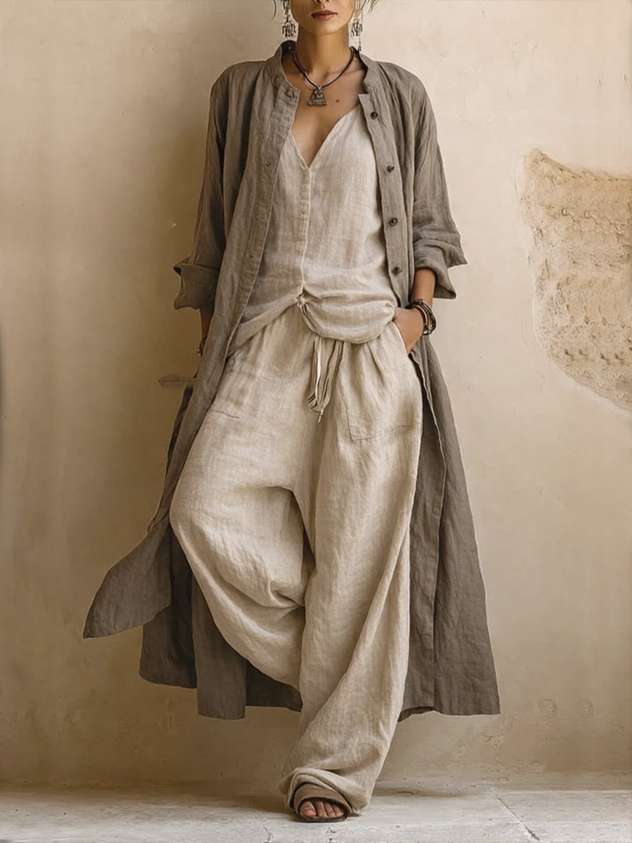 Boema™ | Bohemian Cotton & Linen 3-Piece Set