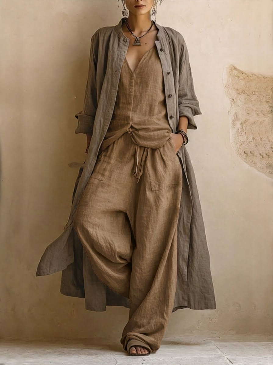 Boema™ | Bohemian Cotton & Linen 3-Piece Set