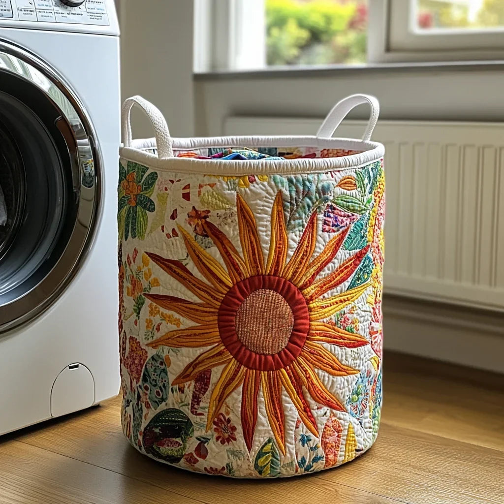 Dottie | Patchwork Sunburst Laundry Basket